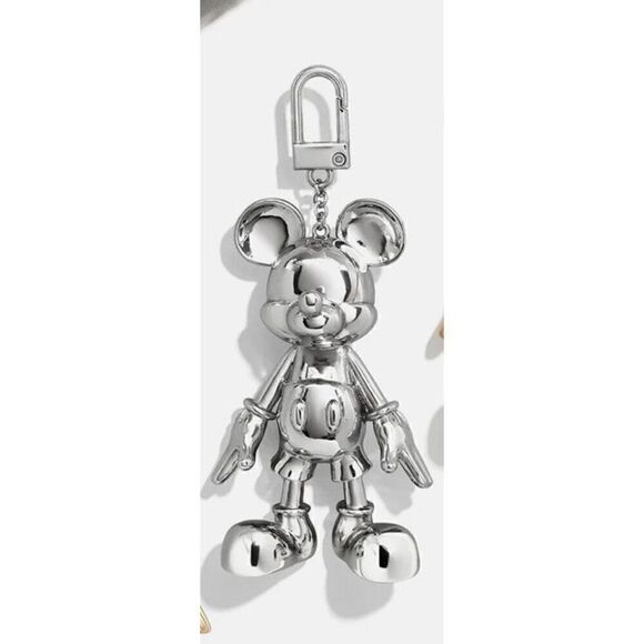 Disney x baublebar Mickey Mouse shiny drip silver Bag Charm/keychain - Picture 2 of 3